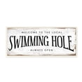 thumbnail image 1 of Stupell Industries Rustic Summer Local Swimming Hole Sign Design by Daphne Polselli, 1 of 6