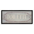 thumbnail image 1 of Stupell Industries Rustic Toilette Sign French Farmhouse Traditional Grain Pattern, 24 x 10, Design by Stephanie Workman Marrott, 1 of 5