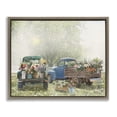 thumbnail image 1 of Stupell Industries Rustic Trucks with Country Flowers Transportation Painting Brown Floater Framed Canvas Art Print Wall Art, 31 x 25, 1 of 9