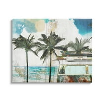 Stupell Industries Rustic Vacation Palm Trees Graphic Art Gallery Wrapped Canvas Print Wall Art, Design by Sophie 6