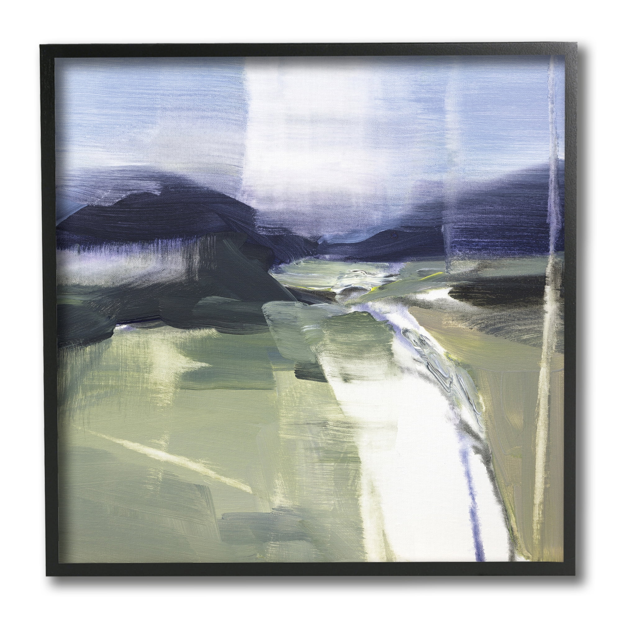Stupell Industries Rustic Valley Landscape Abstract Mountain Range,12 x 12,Designed by Stephane Villafane