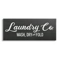 thumbnail image 1 of Stupell Industries Rustic Wash Dry Fold Laundry Room Text Sign Canvas Wall Art, 24 x 10, Design by Kim Allen, 1 of 7