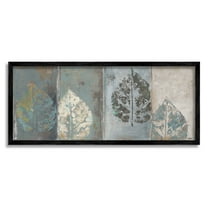 Stupell Industries Rustic Weathered Leaf Motif Graphic Art Black Framed Art Print Wall Art, Design by Patricia Pinto