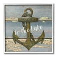 thumbnail image 1 of Stupell Industries Rustic Welcome Anchor Nature Painting White Framed Art Print Wall Art, 24 x 24, 1 of 9