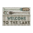 thumbnail image 1 of Stupell Industries Rustic Welcome Lake Oars Typography Painting Gallery Wrapped Canvas Art Print Wall Art, 36 x 24, 1 of 8