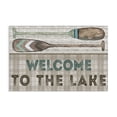 thumbnail image 1 of Stupell Industries Rustic Welcome Lake Oars Typography Painting Gallery Wrapped Canvas Art Print Wall Art, 45 x 30, 1 of 8