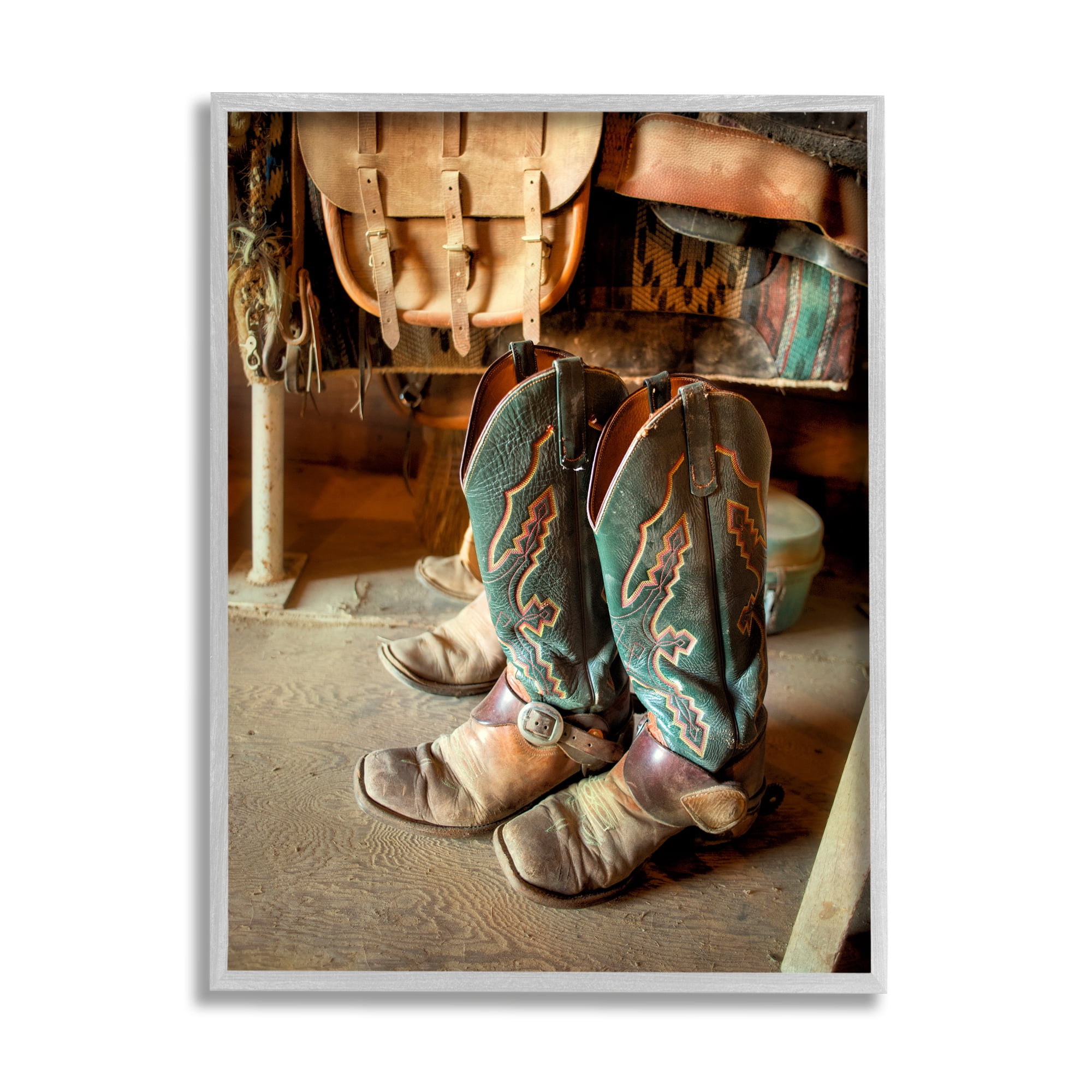 Stupell Industries Rustic Western Photography Beauty & Fashion Photography Gray Framed Art Print Wall Art, 24 x 30
