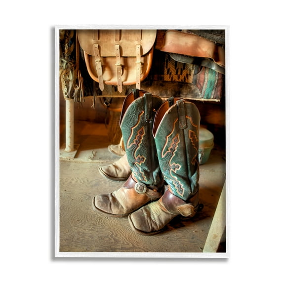 Stupell Industries Rustic Western Photography Beauty & Fashion Photography White Framed Art Print Wall Art, 24 x 30