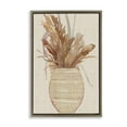 thumbnail image 1 of Stupell Industries Rustic Wheat & Pottery Botanical & Floral Painting Brown Floater Framed Art Print Wall Art, 21 x 31, 1 of 2