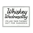 thumbnail image 1 of Stupell Industries Rustic Whiskey Wednesday Food & Beverage Painting Gray Framed Art Print Wall Art, 30 x 24, 1 of 9