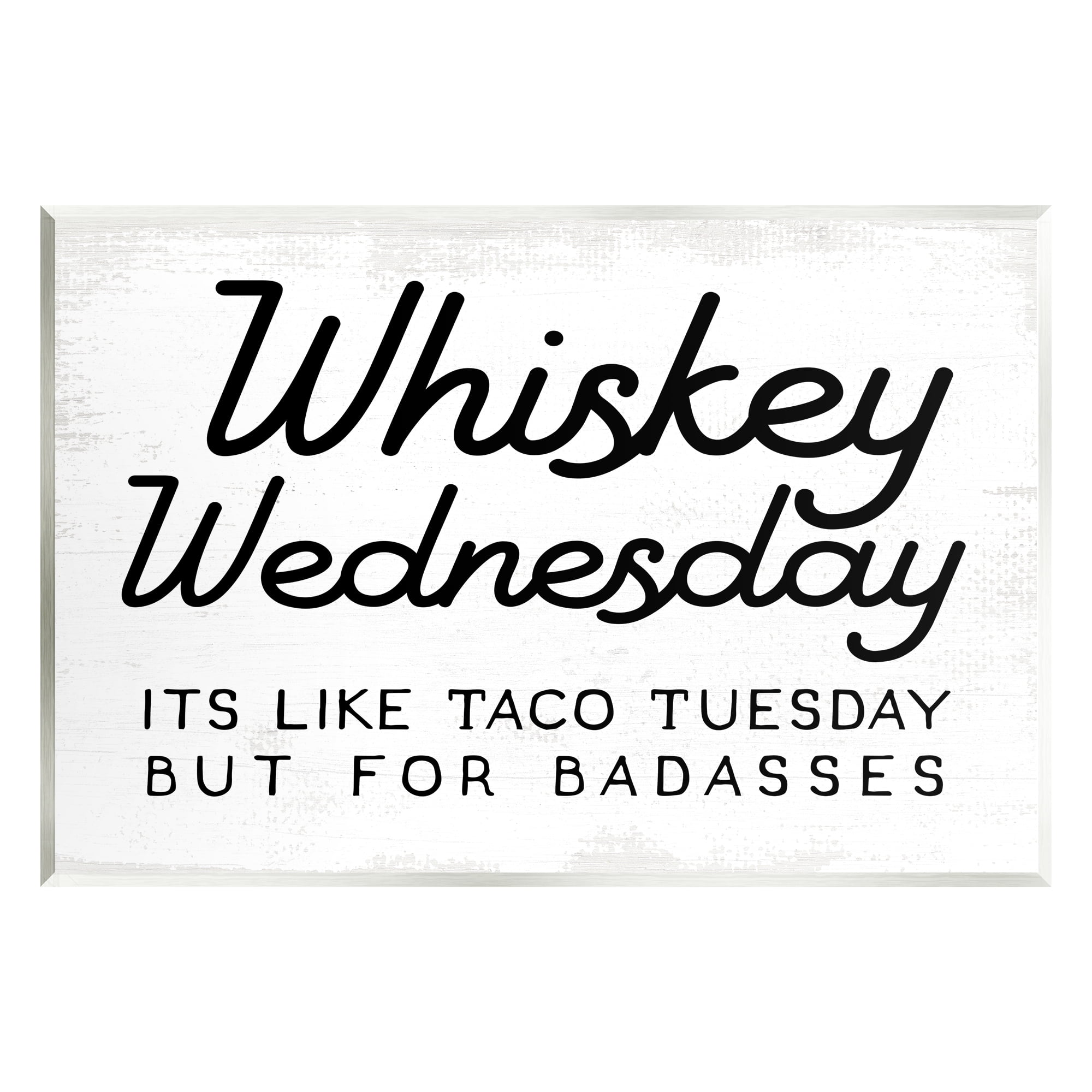 Stupell Industries Rustic Whiskey Wednesday Food & Beverage Painting Unframed Art Print Wall Art, 15 x 10