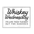 thumbnail image 1 of Stupell Industries Rustic Whiskey Wednesday Food & Beverage Painting White Framed Art Print Wall Art, 20 x 16, 1 of 9