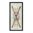 thumbnail image 1 of Stupell Industries Rustic Winter Skis Botanical & Floral Painting Black Framed Art Print Wall Art, 10 x 24, 1 of 9
