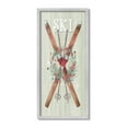thumbnail image 1 of Stupell Industries Rustic Winter Skis Botanical & Floral Painting Gray Framed Art Print Wall Art, 10 x 24, 1 of 9