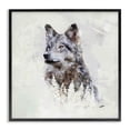thumbnail image 1 of Stupell Industries Rustic Wolf & Trees Animals & Insects Painting Black Framed Art Print Wall Art, 12 x 12, 1 of 10