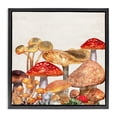 thumbnail image 1 of Stupell Industries Rustic Lodge Rustic Woodland Mushrooms Black Floating Frame Canvas Art, 18 x 18, by Kim Allen, 1 of 6