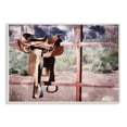 thumbnail image 1 of Stupell Industries Saddle On Fence Farm Horse Riding Painting Wall Plaque by Milli Villa, 1 of 6