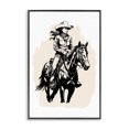 thumbnail image 1 of Stupell Industries Saddle Sisters Cowgirl People Painting Black Framed Art Print Wall Art, 16 x 24, 1 of 2