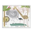 thumbnail image 1 of Stupell Industries Contemporary Safari Animals Out and About White Framed Giclee Art, 14 x 11, by Carla Daly, 1 of 8