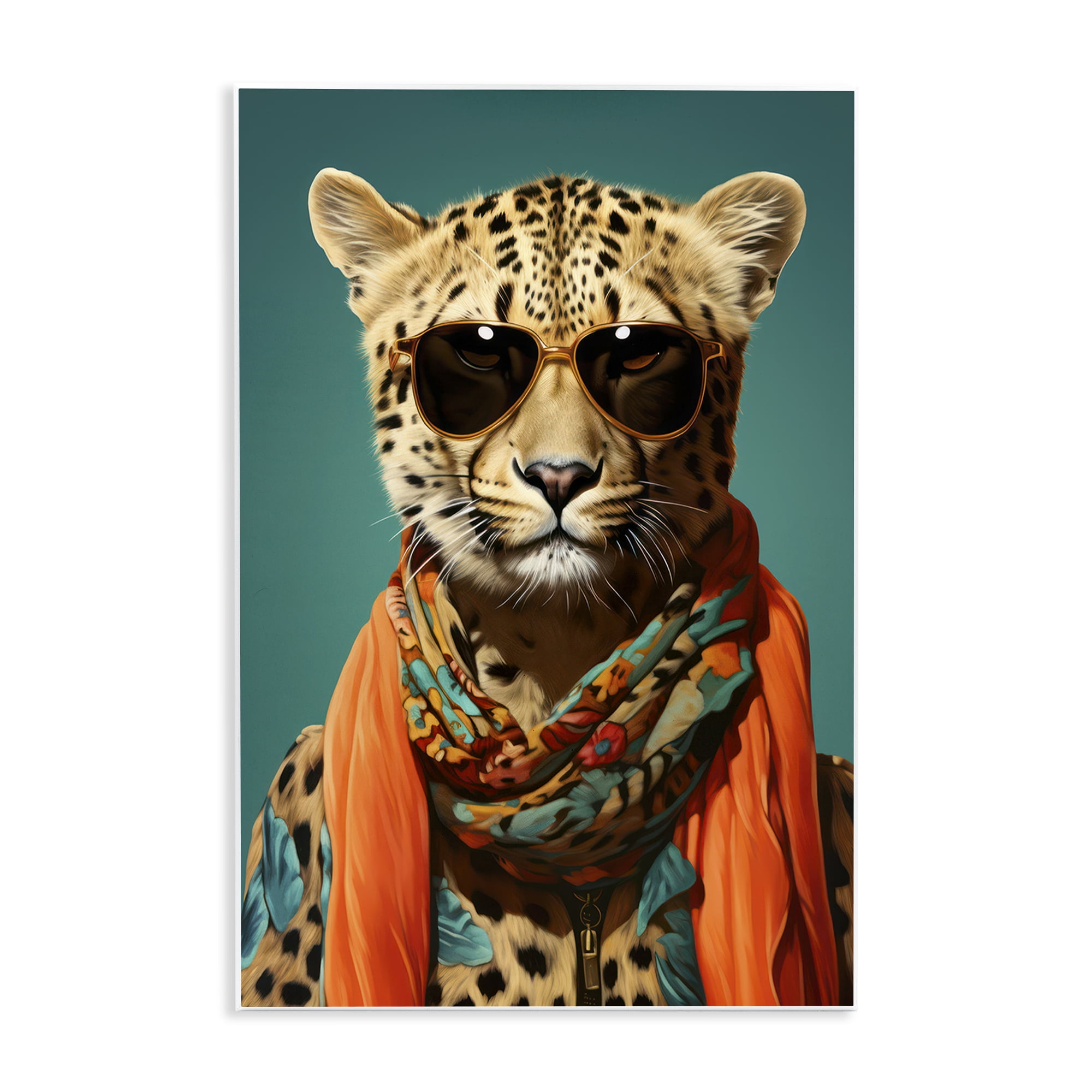 Stupell Industries Safari Glamour Leopard Wall Plaque Art, design by Andrea Haase