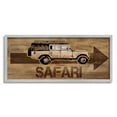 thumbnail image 1 of Stupell Industries Safari with Right Facing Arrow Transportation Painting Gray Framed Art Print Wall Art, 24 x 10, 1 of 9