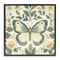 thumbnail image 1 of Stupell Industries Bohemian Sage Butterfly and Florals Black Framed Giclee Art, 12 x 12, by Petals Prints Design, 1 of 8