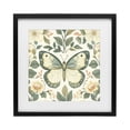 thumbnail image 1 of Stupell Industries Bohemian Sage Butterfly and Florals Black Framed Print Under Glass, 13 x 13, by Petals Prints Design, 1 of 8