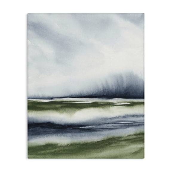 Stupell Industries Sage Shadows Landscape Canvas Wall Art design by 1x, 30 x 24