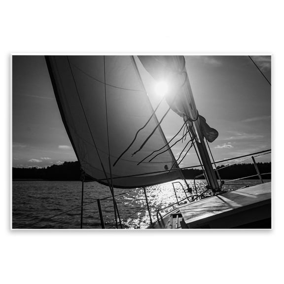 Stupell Industries Sail Against The Sky Transportation Photography Unframed Art Print Wall Art, 15 x 10