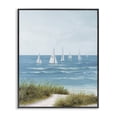 thumbnail image 1 of Stupell Industries Coastal Sail Away Beach Seascape Black Framed Giclee Art, 16 x 20, by Lorenzo Collective, 1 of 8