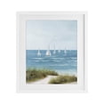 thumbnail image 1 of Stupell Industries Coastal Sail Away Beach Seascape White Framed Print Under Glass, 17 x 21, by Lorenzo Collective, 1 of 8