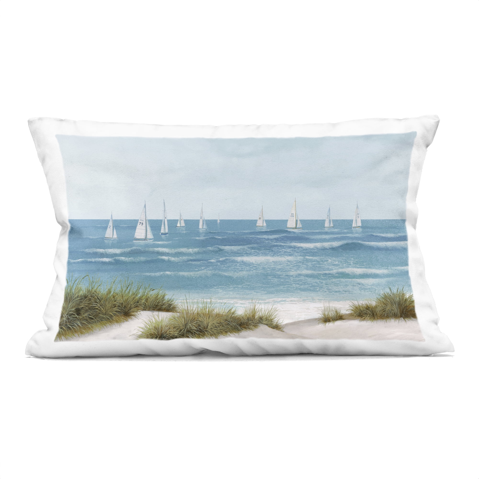 Stupell Industries Sail Away Boat Regatta Decorative Printed Throw Pillow, design by Lorenzo Collective