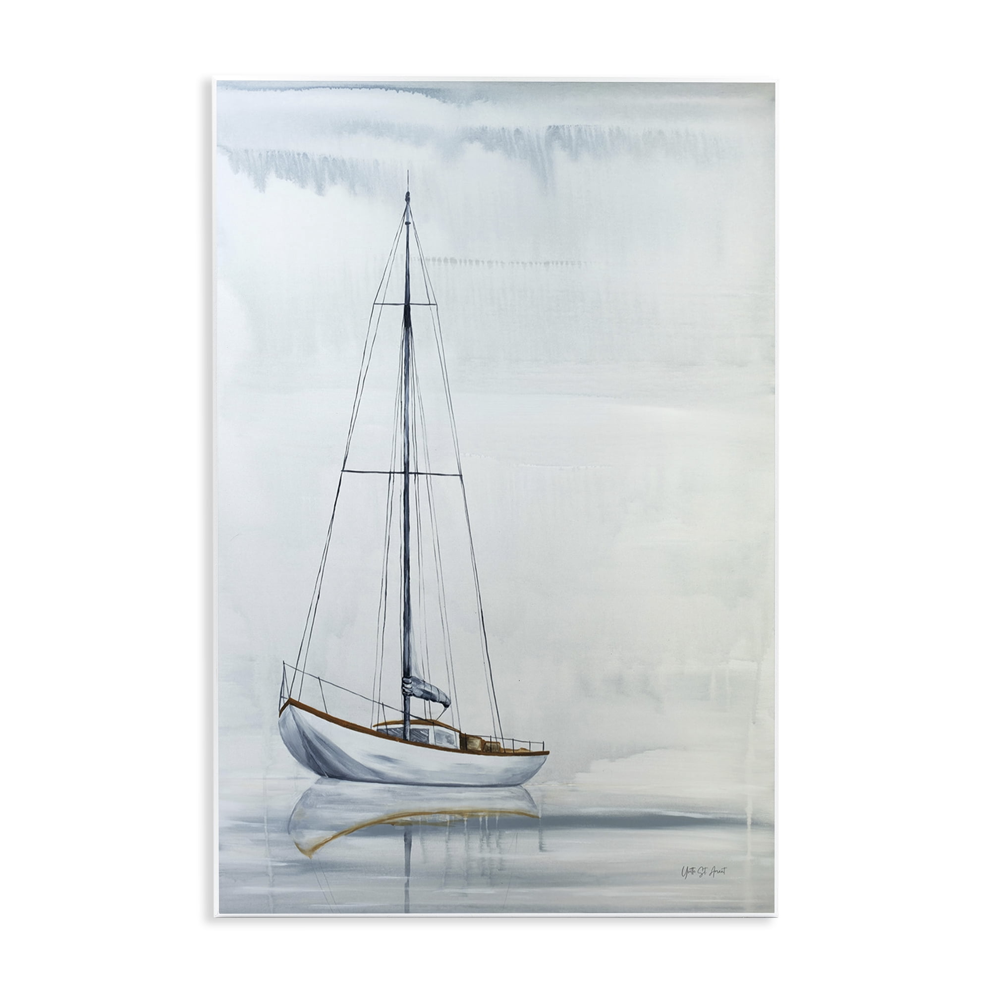 Stupell Industries Sail The Horizon Transportation Painting Unframed Art Print Wall Art, 10 x 15