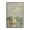 thumbnail image 1 of Stupell Industries Coastal Sailboat Beneath Swirling Clouds Black Framed Giclee Art, 12 x 18, by Angie Hawke, 1 of 8