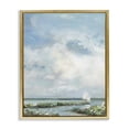 thumbnail image 1 of Stupell Industries Coastal Sailboat On Summer Marsh Gold Floating Frame Canvas Art, 25 x 31, by Sally Swatland, 1 of 8