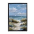 thumbnail image 1 of Stupell Industries Cottage Sailboat Path Impression Black Floating Frame Canvas Art, 17 x 25, by Petals Prints Design, 1 of 8