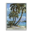thumbnail image 1 of Stupell Industries Sailboat Tropical Shore Transportation Painting Gray Framed Art Print Wall Art, 16 x 20, 1 of 9