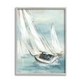 thumbnail image 1 of Stupell Industries Sailboat Watercraft Sailing Water Splashing Ocean Waves, 24 x 30, Design by Nan, 1 of 6