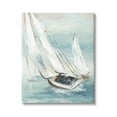 thumbnail image 1 of Stupell Industries Sailboat Watercraft Sailing Water Splashing Ocean Waves, 30 x 40, Design by Nan, 1 of 6