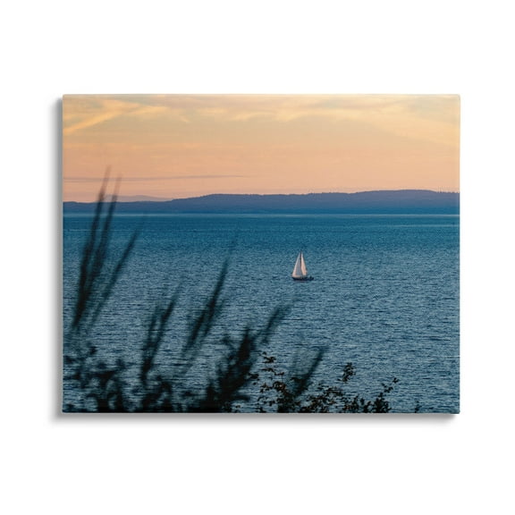 Stupell Industries Sailboat at Sunrise Horizon Photograph Gallery Wrapped Canvas Print Wall Art, Design by Lil' Rue