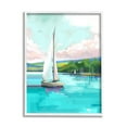 thumbnail image 1 of Stupell Industries Sailboat in Coastal Marina Transportation Painting White Framed Art Print Wall Art, 16 x 20, 1 of 9