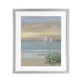 thumbnail image 1 of Stupell Industries Coastal Sailboats Beyond Sandy Shore Gray Framed Print Under Glass, 13 x 16, by Sally Swatland, 1 of 8