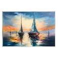 thumbnail image 1 of Stupell Industries Sailboats and Ocean Sunset Transportation Painting Unframed Art Print Wall Art, 19 x 13, 1 of 7