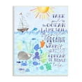 thumbnail image 1 of Stupell Industries Sailing Lover Nautical Quote Saying Sea Life Underwater , 10 x 15, Design by Erica Billups, 1 of 5