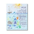 thumbnail image 1 of Stupell Industries Sailing Lover Nautical Quote Saying Sea Life Underwater , 36 x 48, Design by Erica Billups, 1 of 7