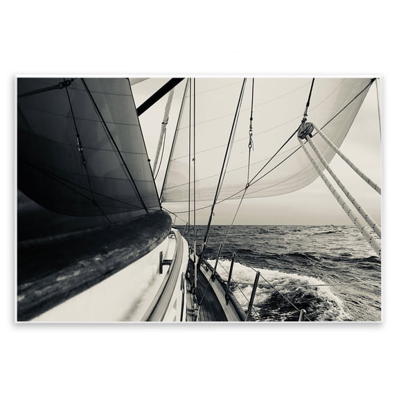 Stupell Industries Sailing The Sea View Transportation Photography Unframed Art Print Wall Art, 15 x 10