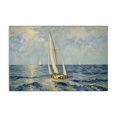 thumbnail image 1 of Stupell Industries Traditional Sailing Yacht on Blue Sea Canvas Art, 24 x 16, by Angie Hawke, 1 of 8