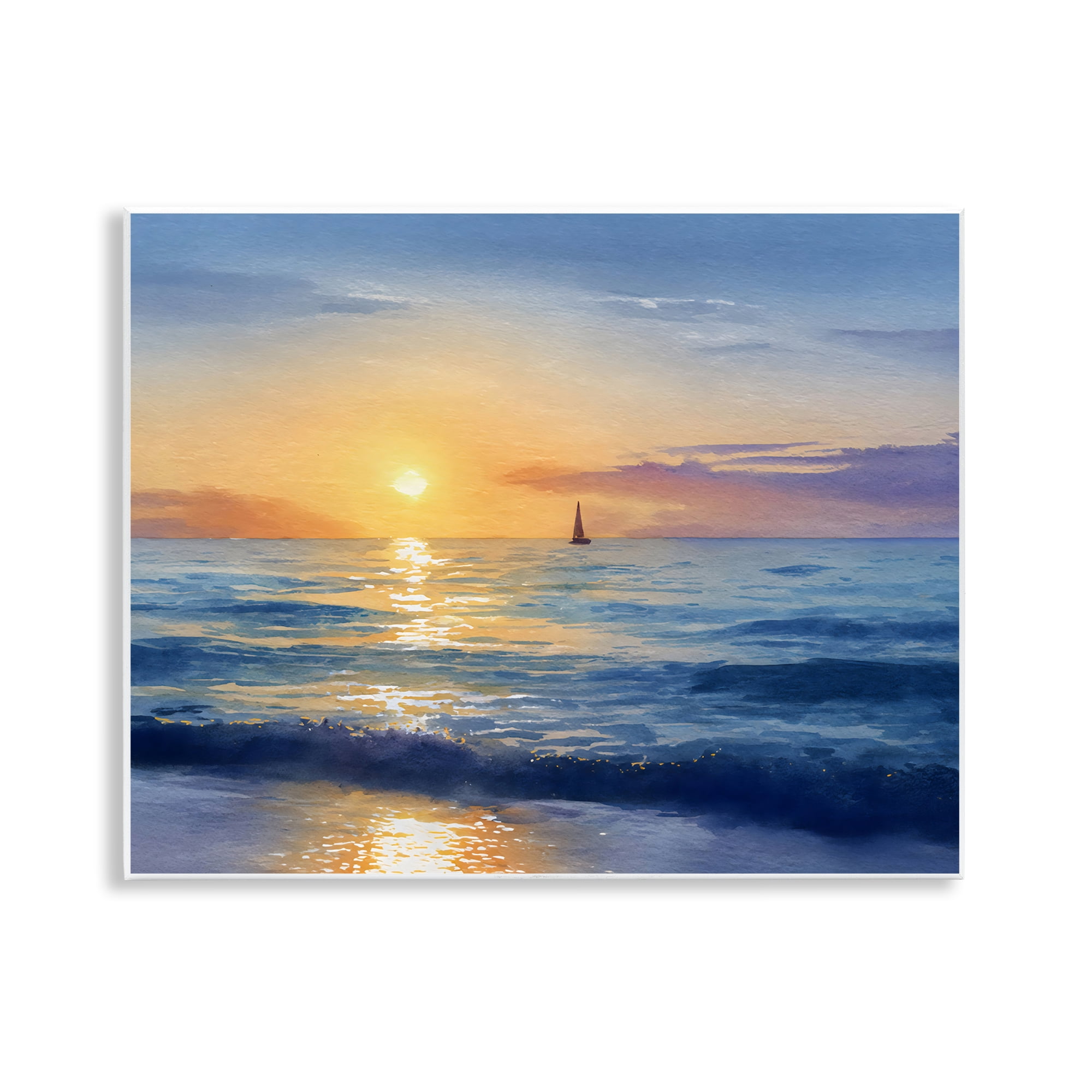 Stupell Industries Sails To The Sun At Sea Wall Plaque Art, design by Franklyn Gregory