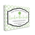 thumbnail image 1 of Stupell Industries Saint Patrick's Luck o'the Irish Sign Green Plaid, 36 x 48, Designed by AE Design, 1 of 6