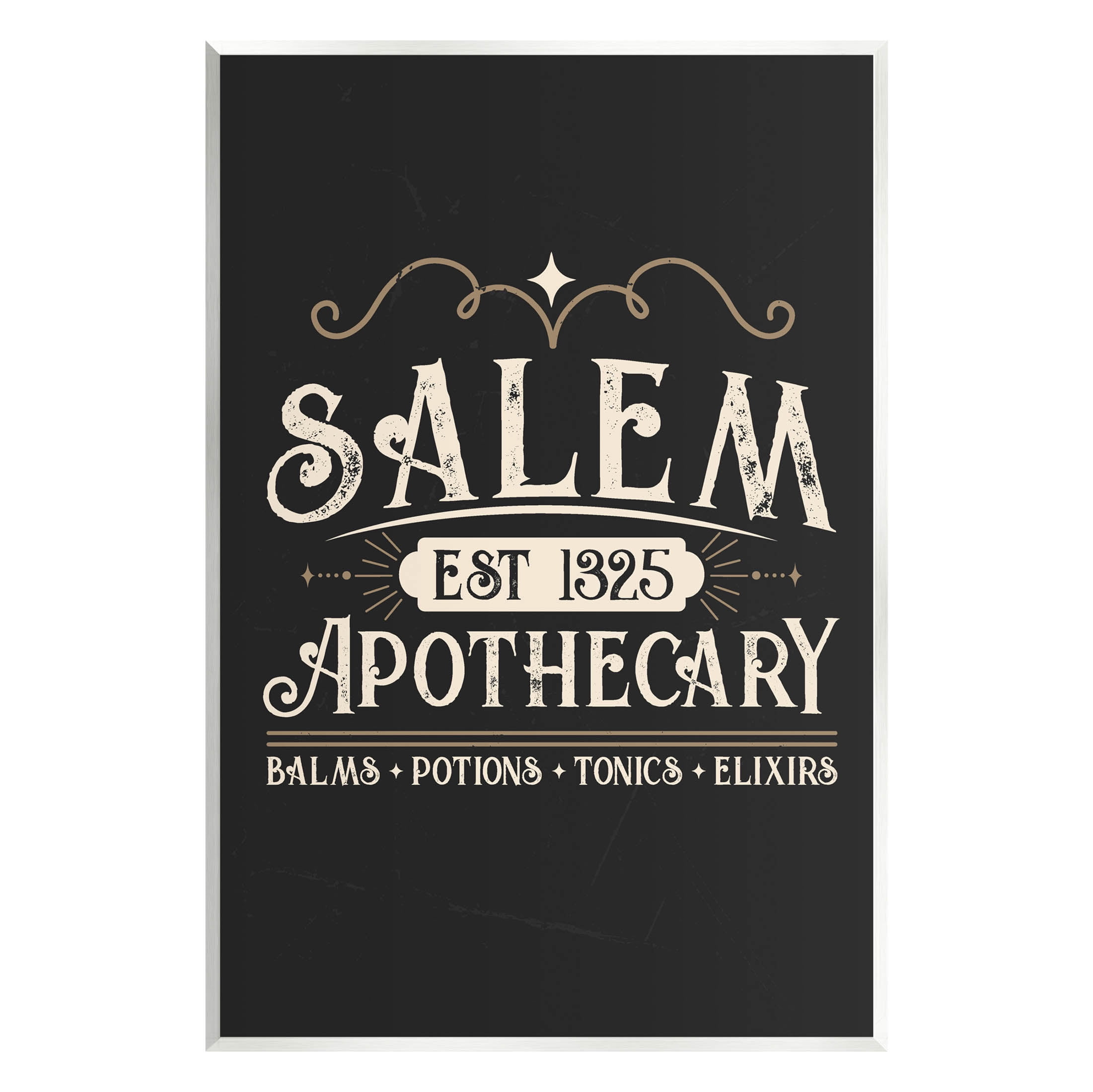 Stupell Industries Salem Apothecary Vintage Sign Graphic Art Unframed Art Print Wall Art, Design by Angela Nickeas